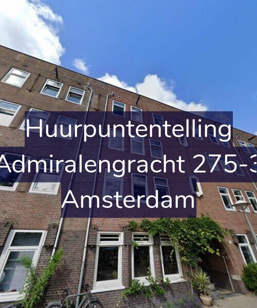 Foto gevel Huurpuntentelling voor Admiralengracht 275-3, Amsterdam