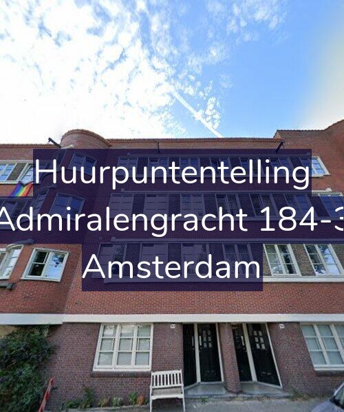 Foto gevel Huurpuntentelling voor Admiralengracht 184-3, Amsterdam