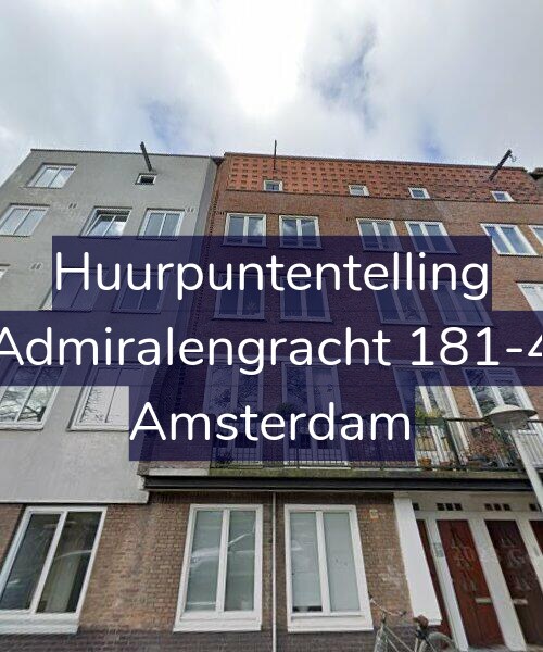 Foto gevel Huurpuntentelling voor Admiralengracht 181-4, Amsterdam