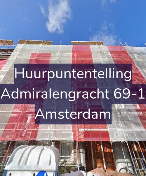 Foto gevel Huurpuntentelling voor Admiralengracht 69-1, Amsterdam