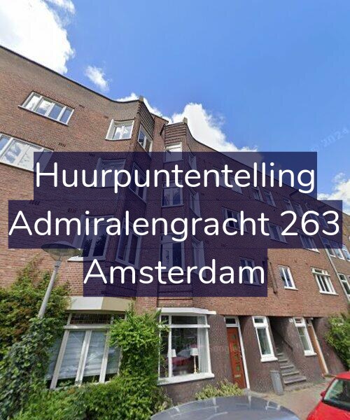 Foto gevel Huurpuntentelling voor Admiralengracht 263, Amsterdam