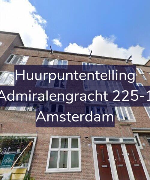 Foto gevel Huurpuntentelling voor Admiralengracht 225-1, Amsterdam