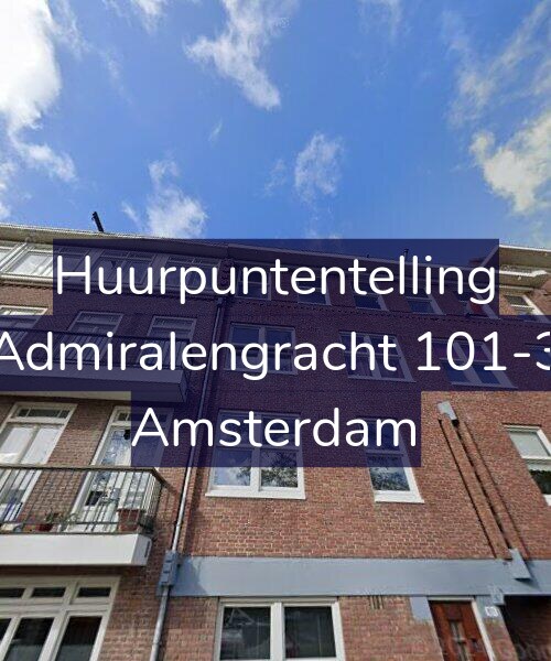 Foto gevel Huurpuntentelling voor Admiralengracht 101-3, Amsterdam