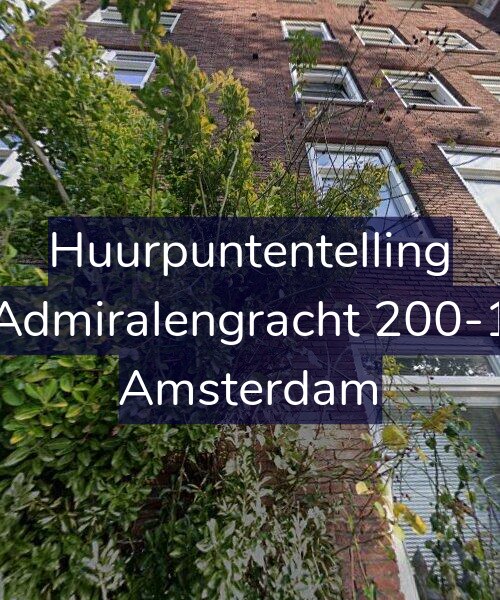 Foto gevel Huurpuntentelling voor Admiralengracht 200-1, Amsterdam