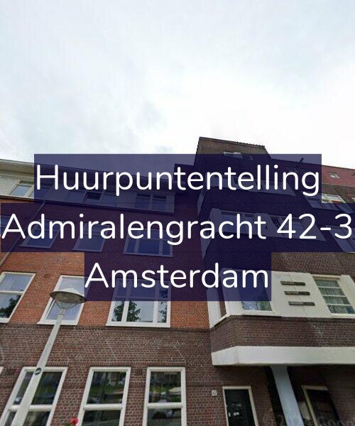 Foto gevel Huurpuntentelling voor Admiralengracht 42-3, Amsterdam