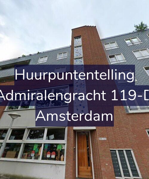 Foto gevel Huurpuntentelling voor Admiralengracht 119-D, Amsterdam
