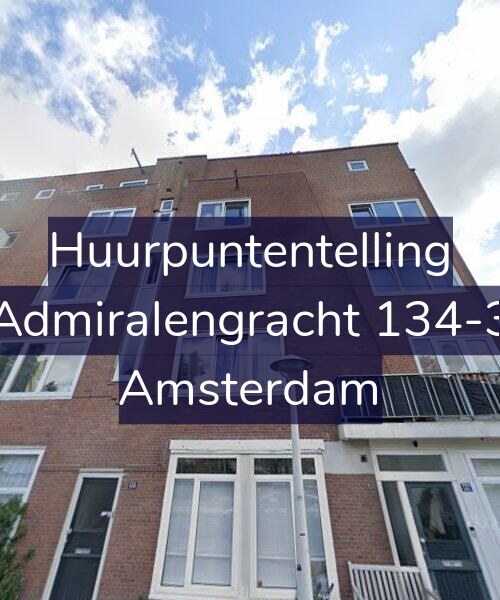 Foto gevel Huurpuntentelling voor Admiralengracht 134-3, Amsterdam