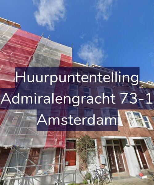 Foto gevel Huurpuntentelling voor Admiralengracht 73-1, Amsterdam