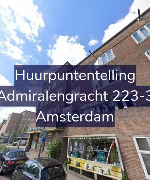 Foto gevel Huurpuntentelling voor Admiralengracht 223-3, Amsterdam