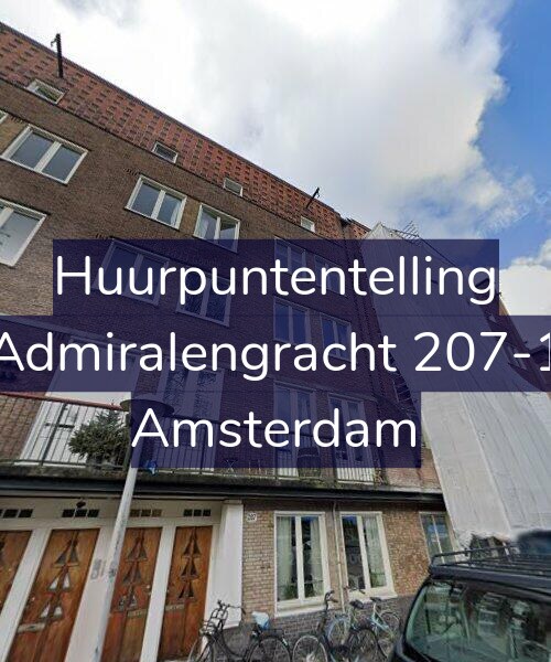 Foto gevel Huurpuntentelling voor Admiralengracht 207-1, Amsterdam
