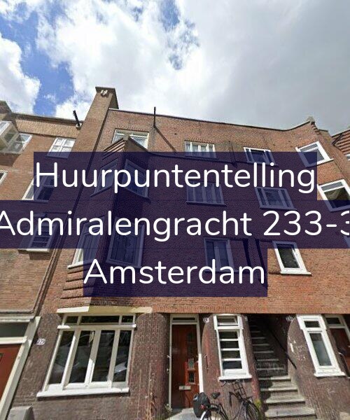 Foto gevel Huurpuntentelling voor Admiralengracht 233-3, Amsterdam