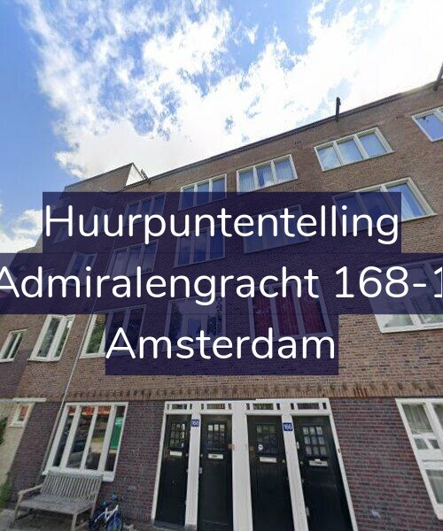 Foto gevel Huurpuntentelling voor Admiralengracht 168-1, Amsterdam
