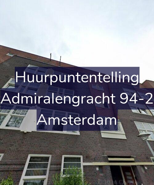 Foto gevel Huurpuntentelling voor Admiralengracht 94-2, Amsterdam