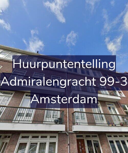 Foto gevel Huurpuntentelling voor Admiralengracht 99-3, Amsterdam