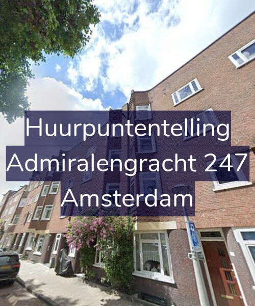 Foto gevel Huurpuntentelling voor Admiralengracht 247, Amsterdam