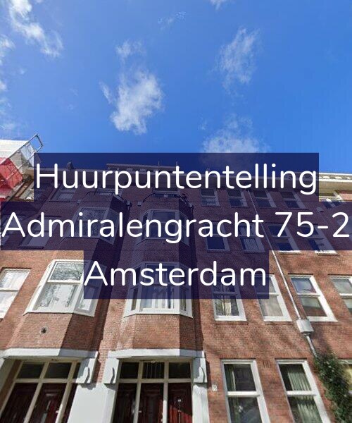 Foto gevel Huurpuntentelling voor Admiralengracht 75-2, Amsterdam