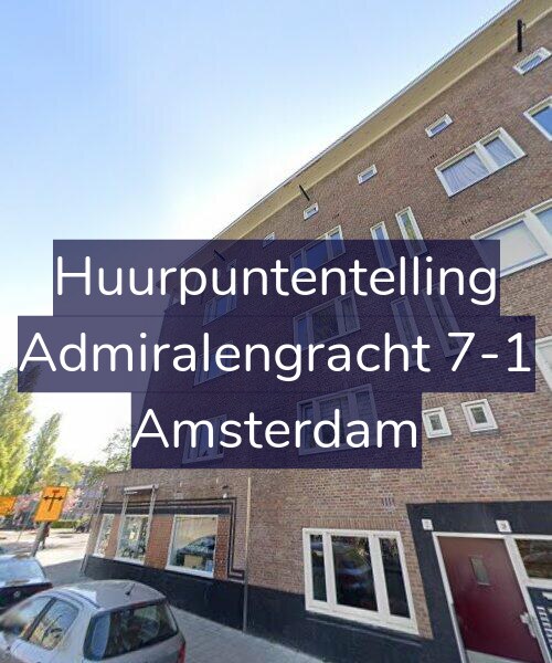 Foto gevel Huurpuntentelling voor Admiralengracht 7-1, Amsterdam