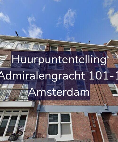 Foto gevel Huurpuntentelling voor Admiralengracht 101-1, Amsterdam