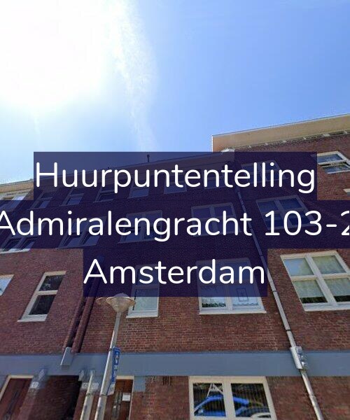 Foto gevel Huurpuntentelling voor Admiralengracht 103-2, Amsterdam