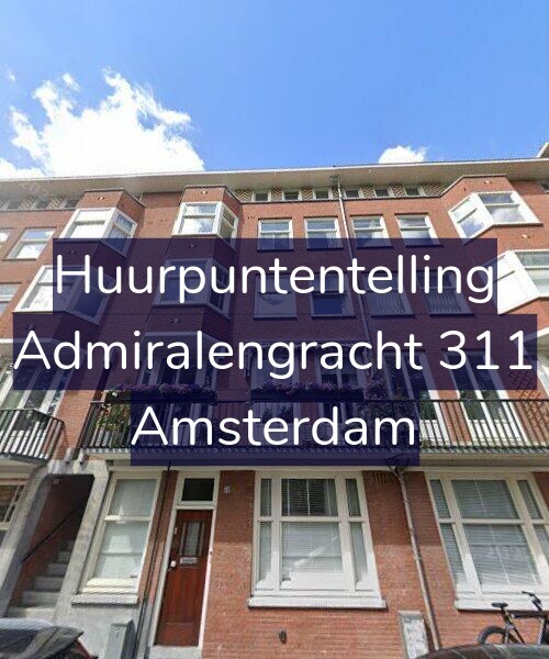 Foto gevel Huurpuntentelling voor Admiralengracht 311, Amsterdam