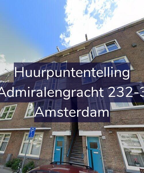 Foto gevel Huurpuntentelling voor Admiralengracht 232-3, Amsterdam