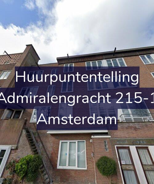 Foto gevel Huurpuntentelling voor Admiralengracht 215-1, Amsterdam