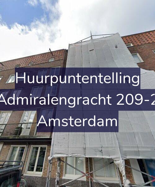 Foto gevel Huurpuntentelling voor Admiralengracht 209-2, Amsterdam