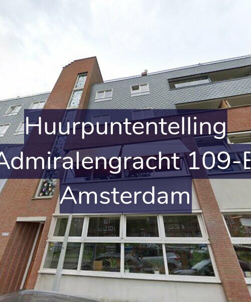 Foto gevel Huurpuntentelling voor Admiralengracht 109-B, Amsterdam