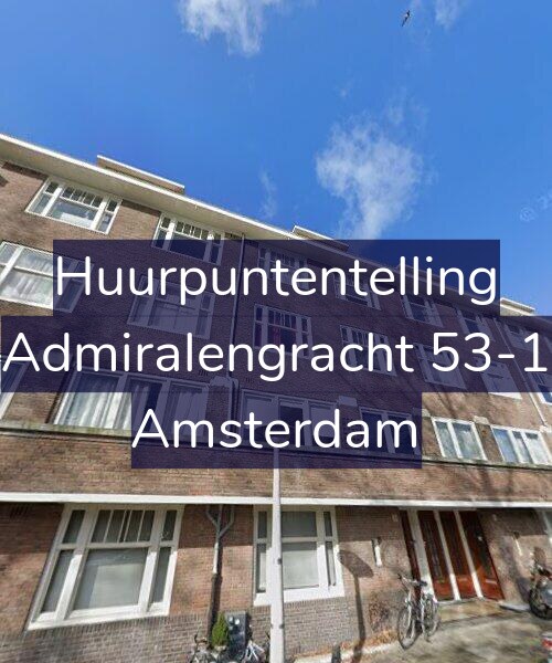 Foto gevel Huurpuntentelling voor Admiralengracht 53-1, Amsterdam