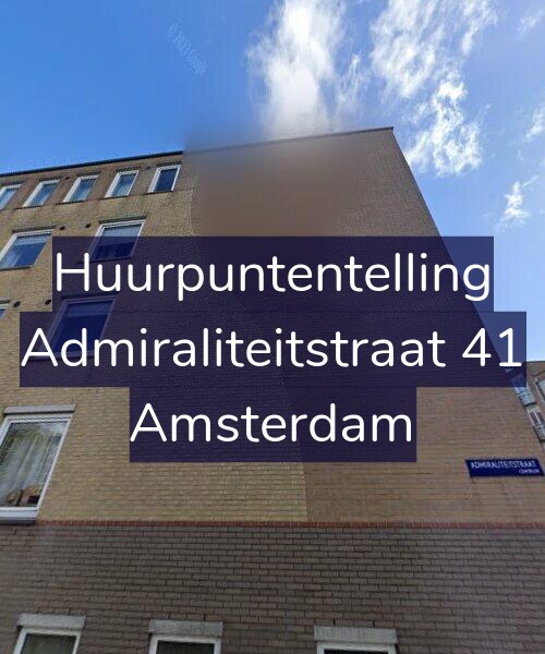 Foto gevel Huurpuntentelling voor Admiraliteitstraat 41, Amsterdam
