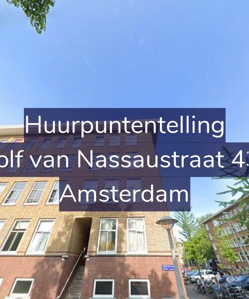 Foto gevel Huurpuntentelling voor Adolf van Nassaustraat 43-2, Amsterdam
