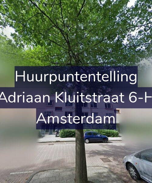Foto gevel Huurpuntentelling voor Adriaan Kluitstraat 6-H, Amsterdam