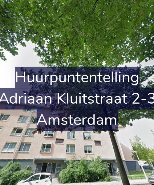 Foto gevel Huurpuntentelling voor Adriaan Kluitstraat 2-3, Amsterdam