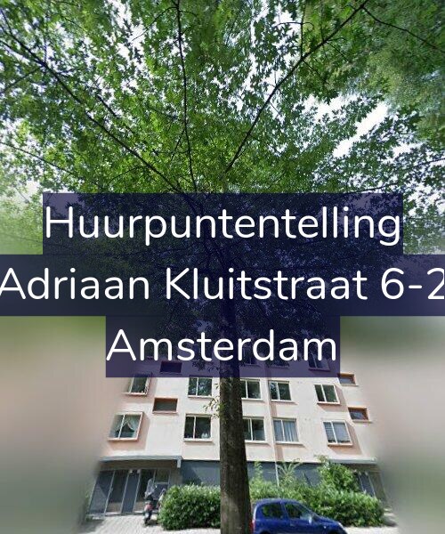 Foto gevel Huurpuntentelling voor Adriaan Kluitstraat 6-2, Amsterdam