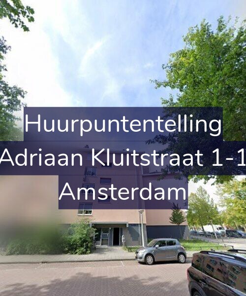 Foto gevel Huurpuntentelling voor Adriaan Kluitstraat 1-1, Amsterdam
