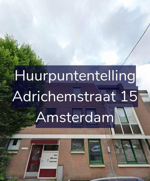 Foto gevel Huurpuntentelling voor Adrichemstraat 15, Amsterdam