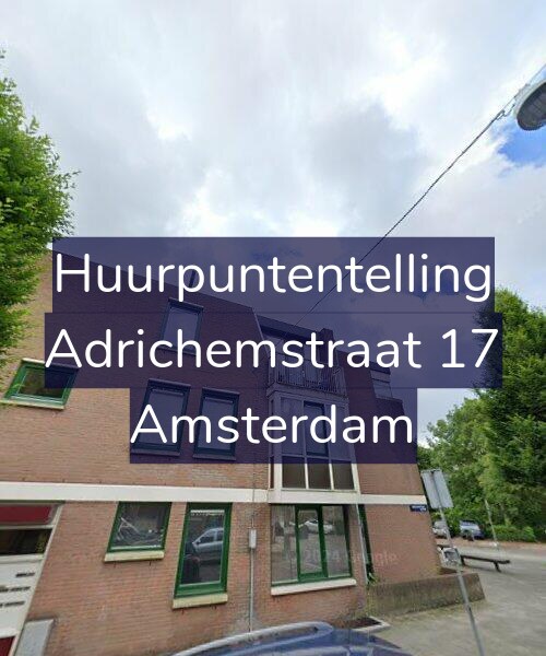 Foto gevel Huurpuntentelling voor Adrichemstraat 17, Amsterdam