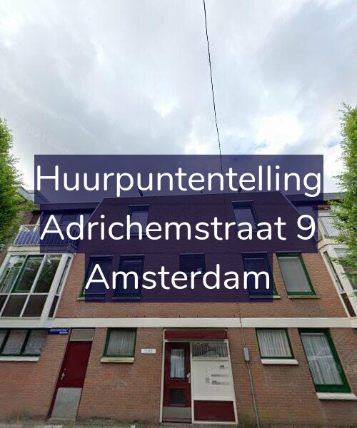 Foto gevel Huurpuntentelling voor Adrichemstraat 9, Amsterdam
