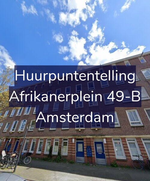 Foto gevel Huurpuntentelling voor Afrikanerplein 49-B, Amsterdam