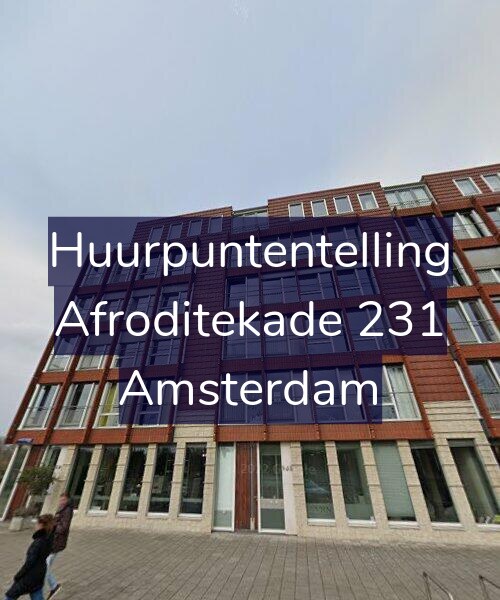 Foto gevel Huurpuntentelling voor Afroditekade 231, Amsterdam