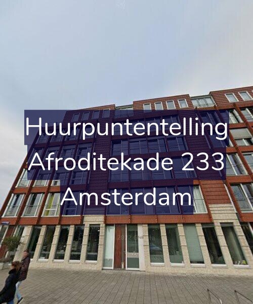 Foto gevel Huurpuntentelling voor Afroditekade 233, Amsterdam