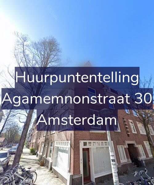 Foto gevel Huurpuntentelling voor Agamemnonstraat 30, Amsterdam