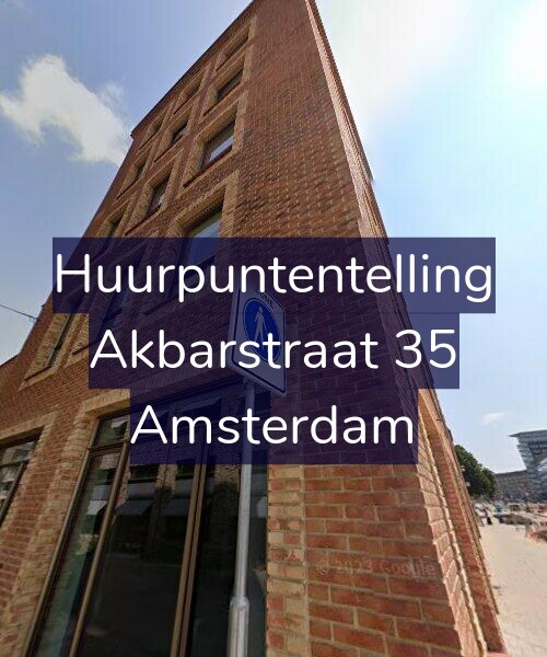 Foto gevel Huurpuntentelling voor Akbarstraat 35, Amsterdam