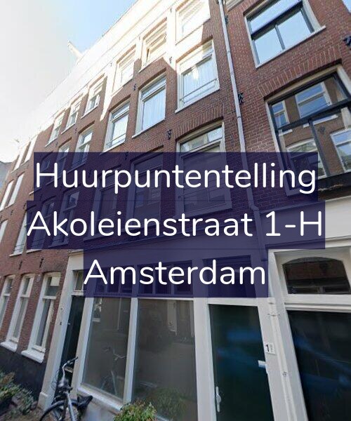 Foto gevel Huurpuntentelling voor Akoleienstraat 1-H, Amsterdam