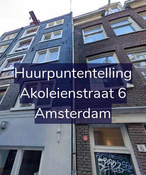 Foto gevel Huurpuntentelling voor Akoleienstraat 6, Amsterdam