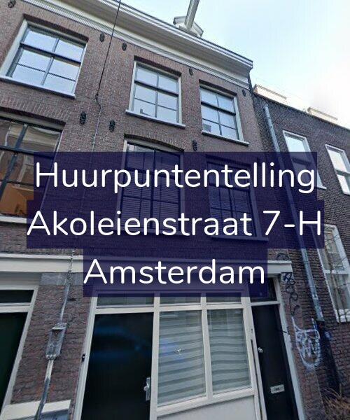 Foto gevel Huurpuntentelling voor Akoleienstraat 7-H, Amsterdam