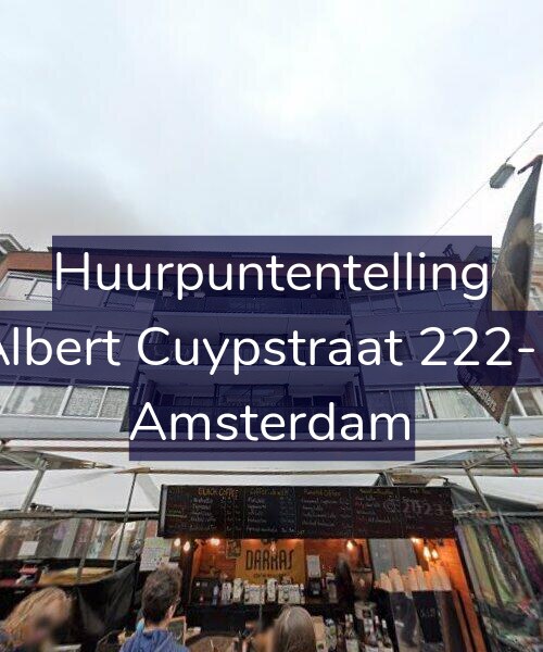 Foto gevel Huurpuntentelling voor Albert Cuypstraat 222-K, Amsterdam