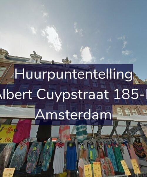 Foto gevel Huurpuntentelling voor Albert Cuypstraat 185-B, Amsterdam
