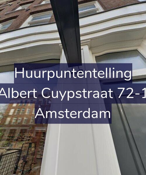 Foto gevel Huurpuntentelling voor Albert Cuypstraat 72-1, Amsterdam