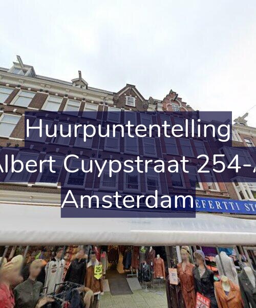 Foto gevel Huurpuntentelling voor Albert Cuypstraat 254-A, Amsterdam